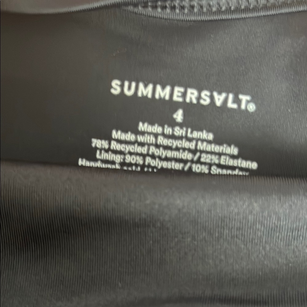 Summersalt Women's Black One Piece Swimsuit, NWT - Picture 6 of 7